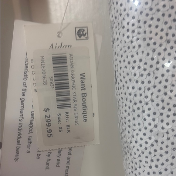 Black Sequin Star Dress - Picture 3 of 4